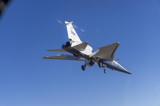 NASA image: NASA’s X-59 Lifts Off for First Flight