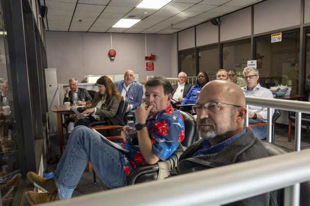 NASA image: NASA Aeronautics and Center Leadership Observe X-59’s First Flight