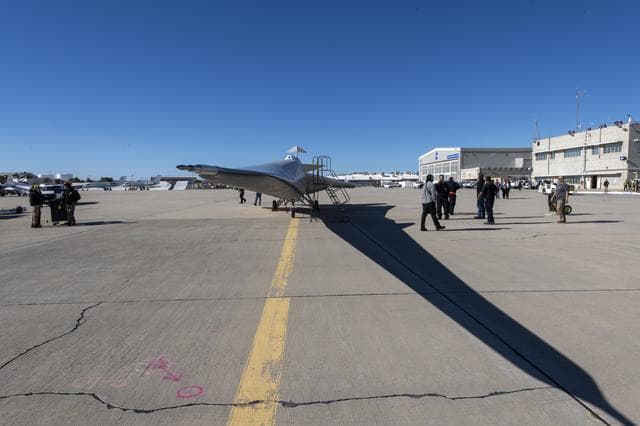 NASA image: X-59 Taxis to NASA’s Armstrong Flight Research Center