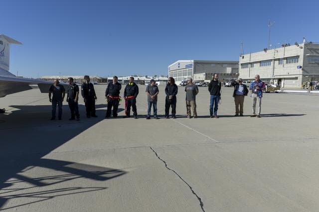 NASA image: X-59 Arrives at NASA Armstrong Following First Flight