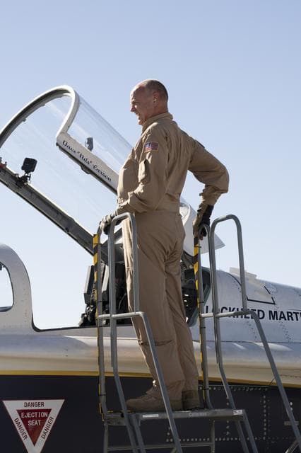NASA image: NASA’s X-59 Test Pilot Exits Aircraft After Historic First Flight