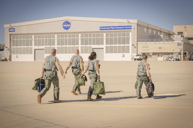 NASA image: NASA’s Crossflow Attenuated Natural Laminar Flow (CATNLF) Project Tests Model Wing on F-15