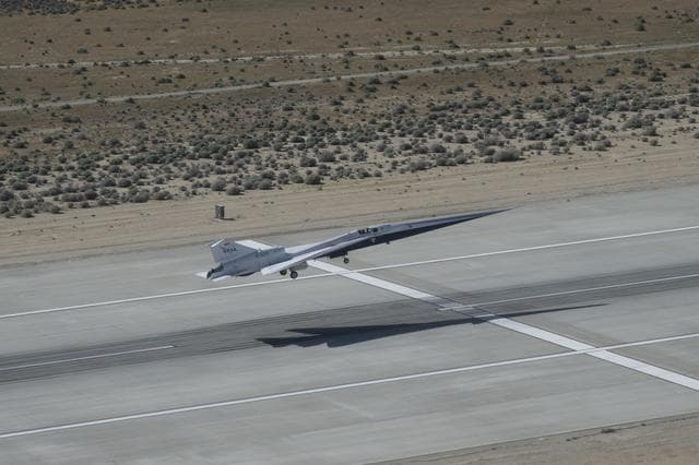 NASA image: NASA's X-59 Takes Off Near Armstrong