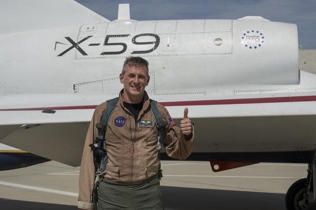 NASA image: NASA X-59 Test Pilot Completes Successful Flight