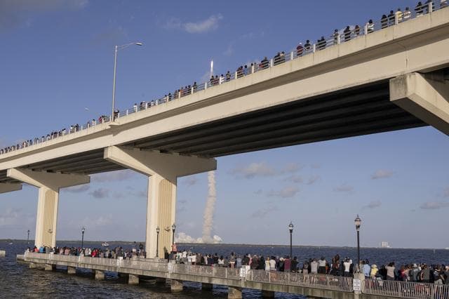 NASA image: Artemis II launch from A. Max Brewer Bridge