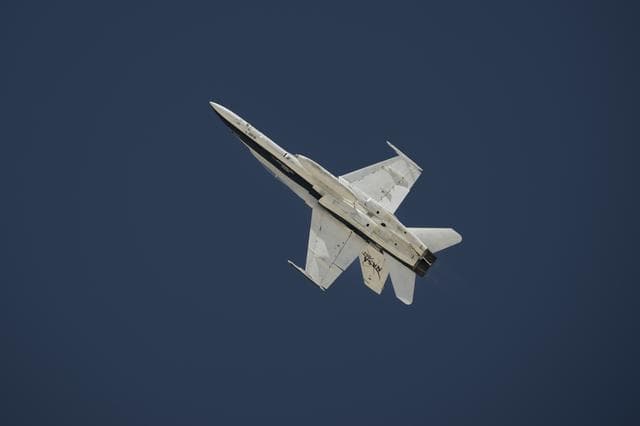 NASA image: Sarah D'Souza Administrator Award F-18 Flight