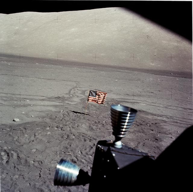 NASA image: Apollo 17, Panorama of the moon from Lunar Module