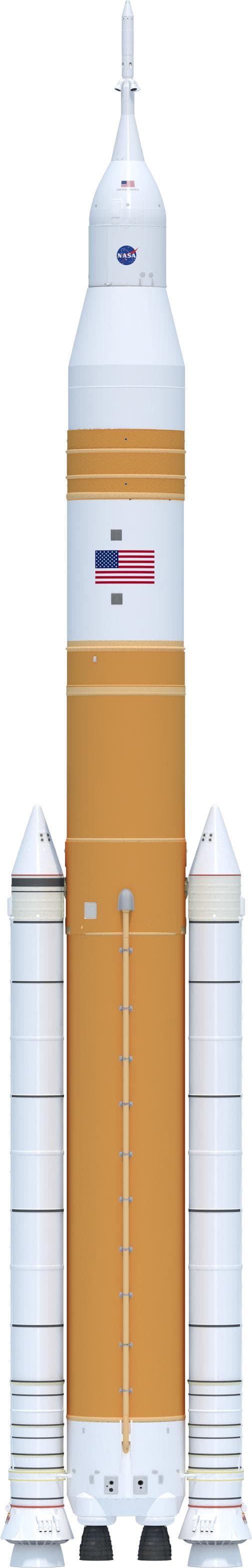 NASA image: NASA’s Evolved SLS Block 1B Crew Rocket Illustration - Outer Mold Line