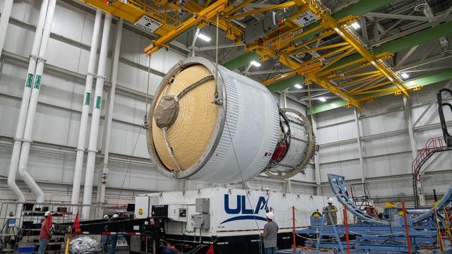 NASA image: NASA SLS Upper Stage Prepped for Shipment to Space Coast