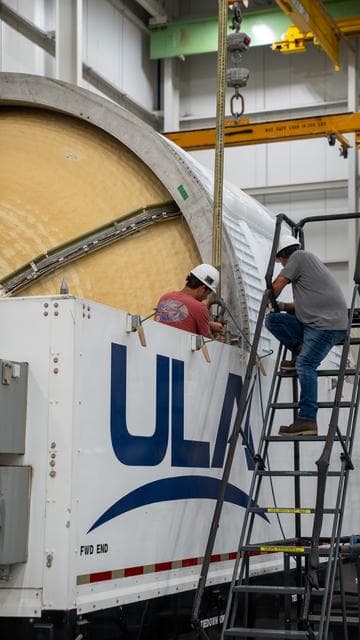 NASA image: NASA SLS Upper Stage Prepped for Shipment to Space Coast