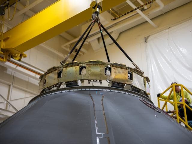 NASA image: SLS Payload Adapter Manufactured, Prepared for Testing at NASA Marshall