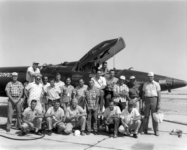 NASA image: X-15 personnel July 1962