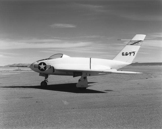 NASA image: Side view of Northrop X-4 ship 2