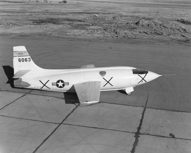 NASA image: Right side view of Bell X-1 #6063