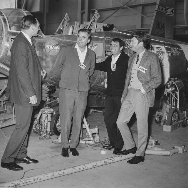 NASA image: Star Trek Cast and Crew Visit NASA Dryden in 1967