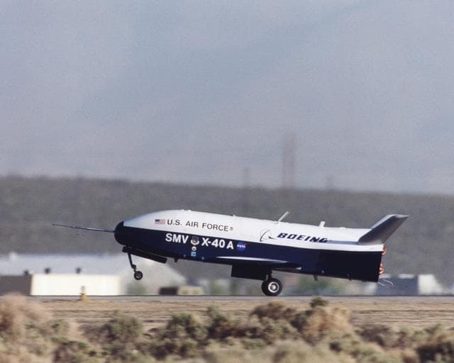 NASA image: X-40A landing after Free Flight 4A