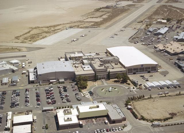 NASA image: The Dryden Flight Research Center at Edwards Air Force Base is NASA's premier center for atmospheric flight research to validate high-risk aerospace technology.