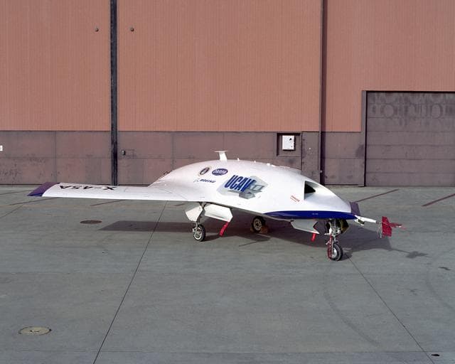 NASA image: DARPA, U.S. Air Force, Boeing X-45A UCAV at NASA Dryden