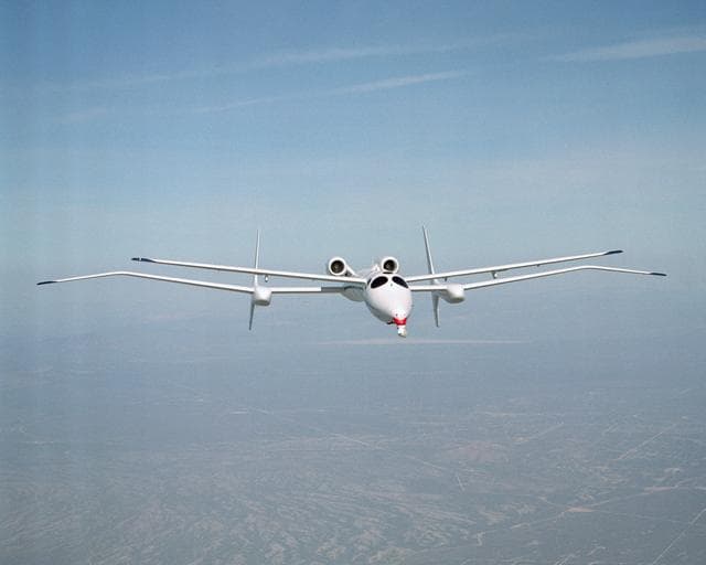 NASA image: Proteus front view in flight