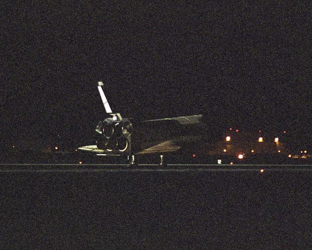 NASA image: Space Shuttle Discovery landed at NASA's Dryden Flight Research Center at 5:11 a.m., following the very successful 14-day STS-114 return to flight mission