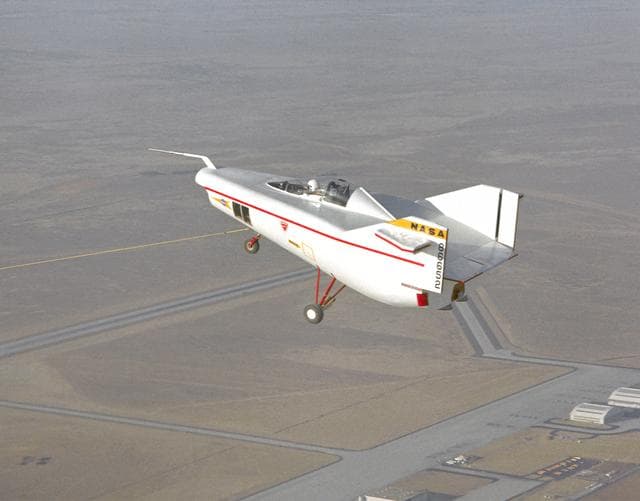 NASA image: M2-F1 in flight