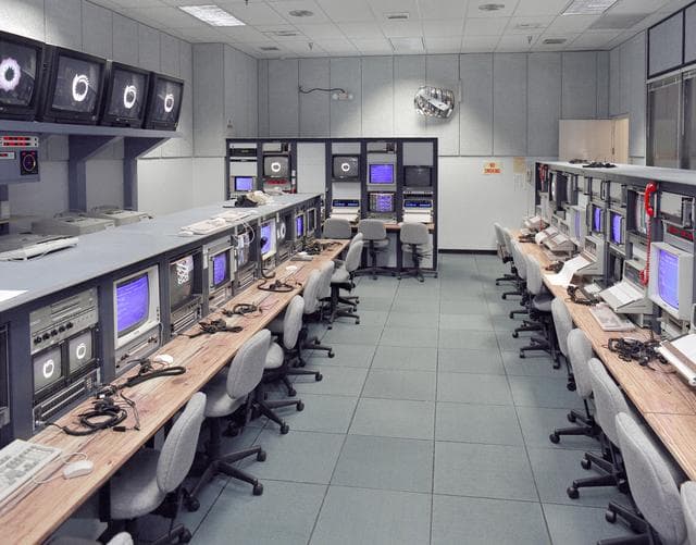 NASA image: Western Aeronautical Test Range (WATR) mission control Blue room