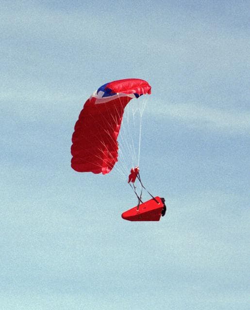 NASA image: Spacewedge #3 in Flight over California City Drop Zone