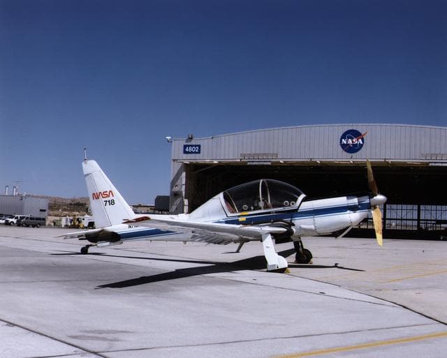 NASA image: YO-3A parked on ramp