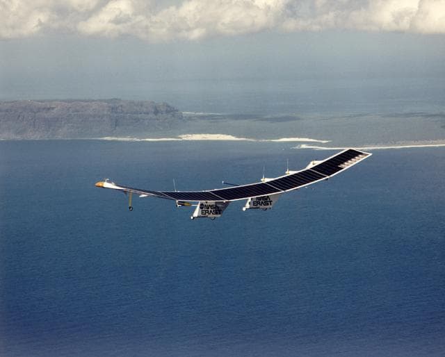 NASA image: Pathfinder in flight over Hawaii