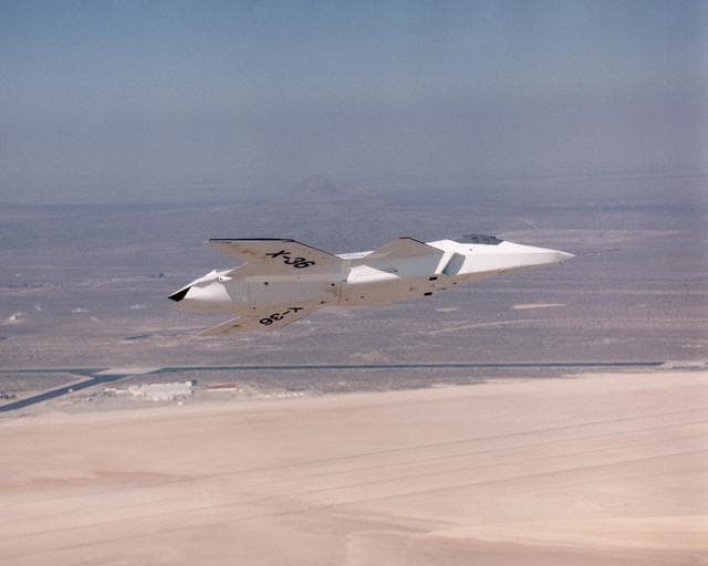 NASA image: X-36 Tailless Fighter Agility Research Aircraft in flight