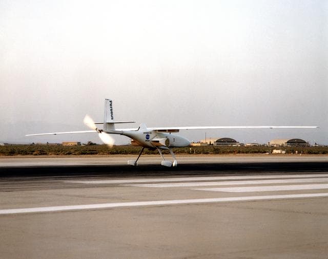 NASA image: Perseus B Taxi Tests in Preparation for a New Series of Flight Tests