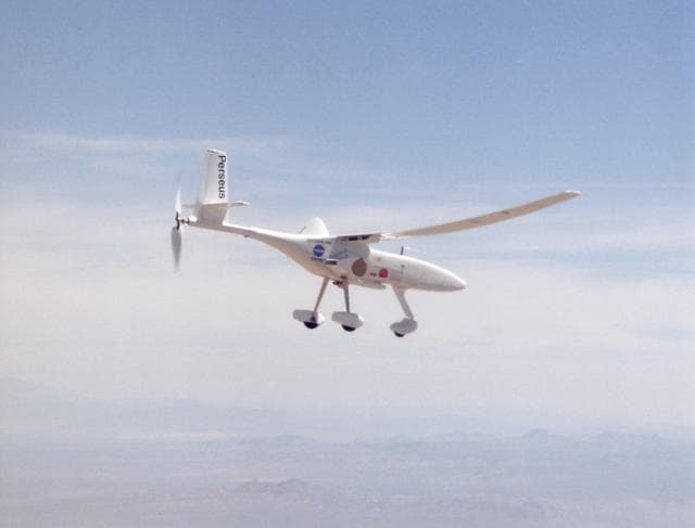 NASA image: Aurora Flight Sciences' Perseus B Remotely Piloted Aircraft in Flight