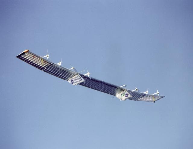 NASA image: Pathfinder-Plus on flight over Hawaii