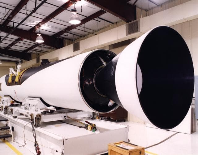 NASA image: Pegasus Rocket Booster Being Prepared for X-43A/Hyper-X Flight Test