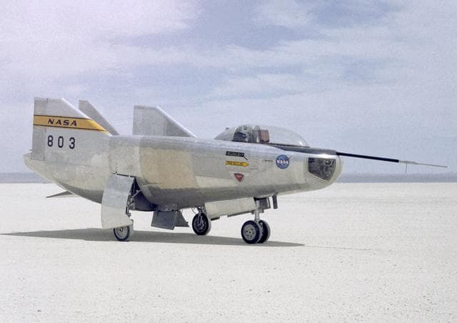 NASA image: M2-F3 on lakebed