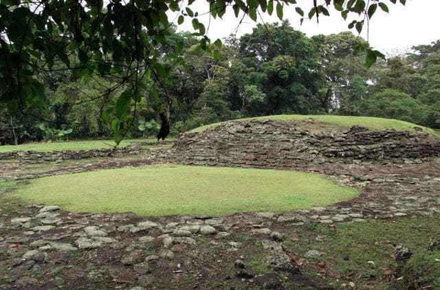NASA image: Pre-Columbian archaeological ruins are revealed through Costa Rican rain forest in this photo taken during NASA's AirSAR 2004 campaign