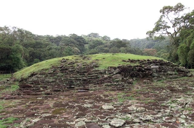 NASA image: Pre-Columbian archaeological ruins are revealed through Costa Rican rain forest in this photo taken during NASA's AirSAR 2004 campaign