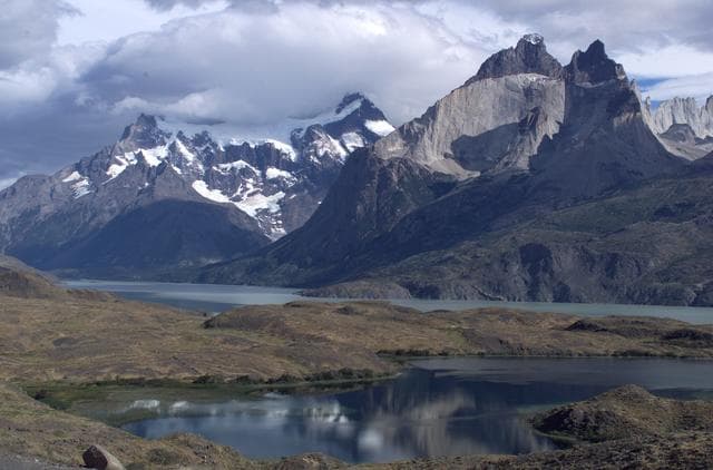 NASA image: The Cuernos del Paine mountains in Torres del Paine National Park, Chile, during NASA's AirSAR 2004 campaign