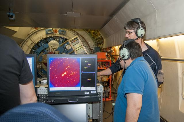 NASA image: Astronomers Smile at SOFIA’s Data