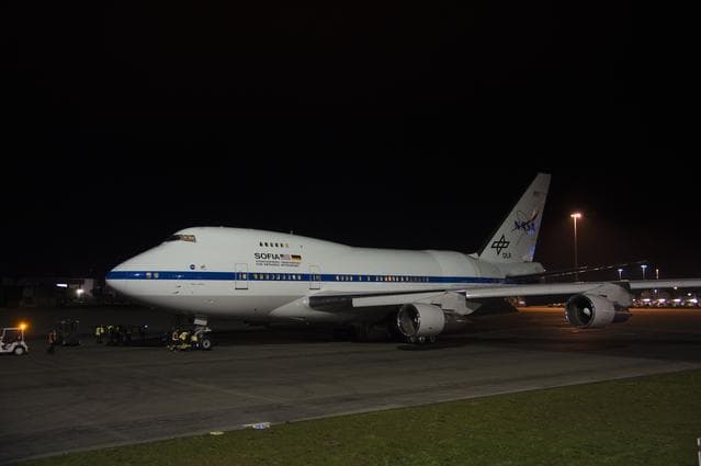 NASA image: SOFIA at Nighttime
