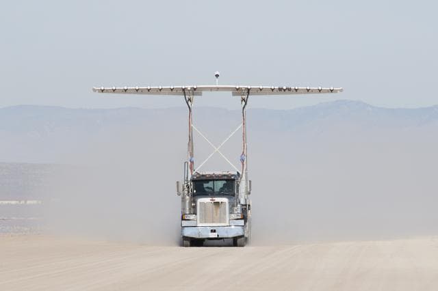 NASA image: Piloted, Electric Propulsion-Powered Experimental Aircraft Underway