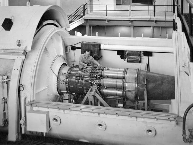 NASA image: Altitude Test Cell in the Four Burner Area
