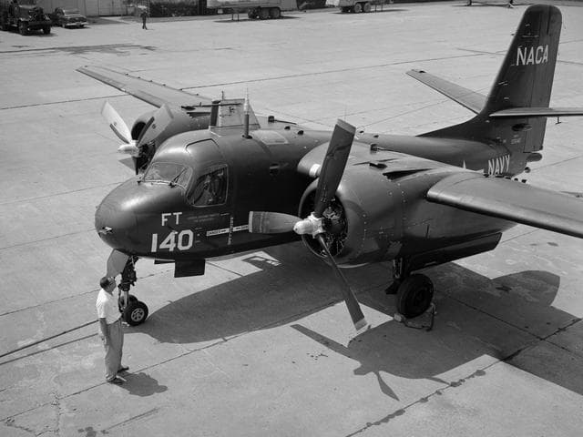 NASA image: Grumman S2F-1 Tracker at NACA Lewis