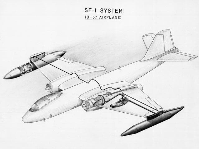 NASA image: Diagram of a Hydrogen Fuel System on NACA’s Martin B-57B Canberra