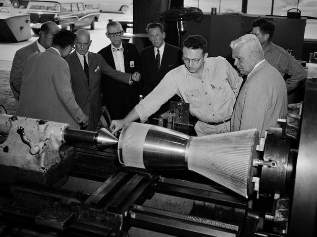NASA image: James Doolittle and Frederick Crawford Tour Lewis