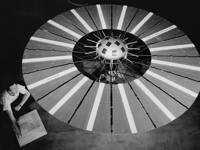 NASA image: Meteor Impact Model in the new Space Power Chambers
