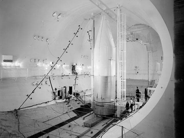 NASA image: Orbiting Astronomical Observatory-1 Shroud Test in Space Power Chambers