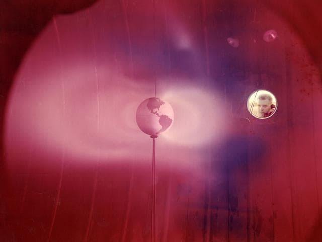 NASA image: Simulated Van Allen Belts Generated by Plasma Thruster in Tank 5