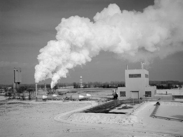 NASA image: Space Propulsion Research Facility Firing at Plum Brook Station