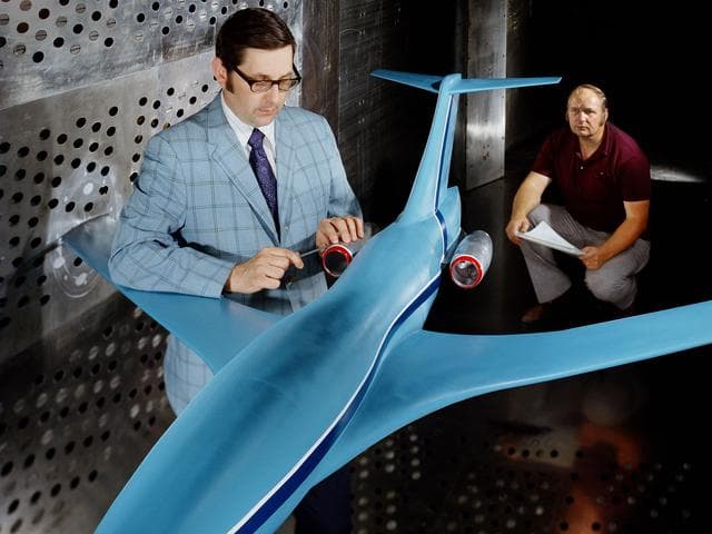 NASA image: Advanced Technology Transport Model in the 8- by 6-Foot Supersonic Wind Tunnel